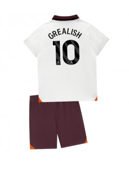 Manchester City Jack Grealish #10 Dječji Gostujuci Dres kompleti 2023-24 Kratak Rukavima (+ kratke hlače)